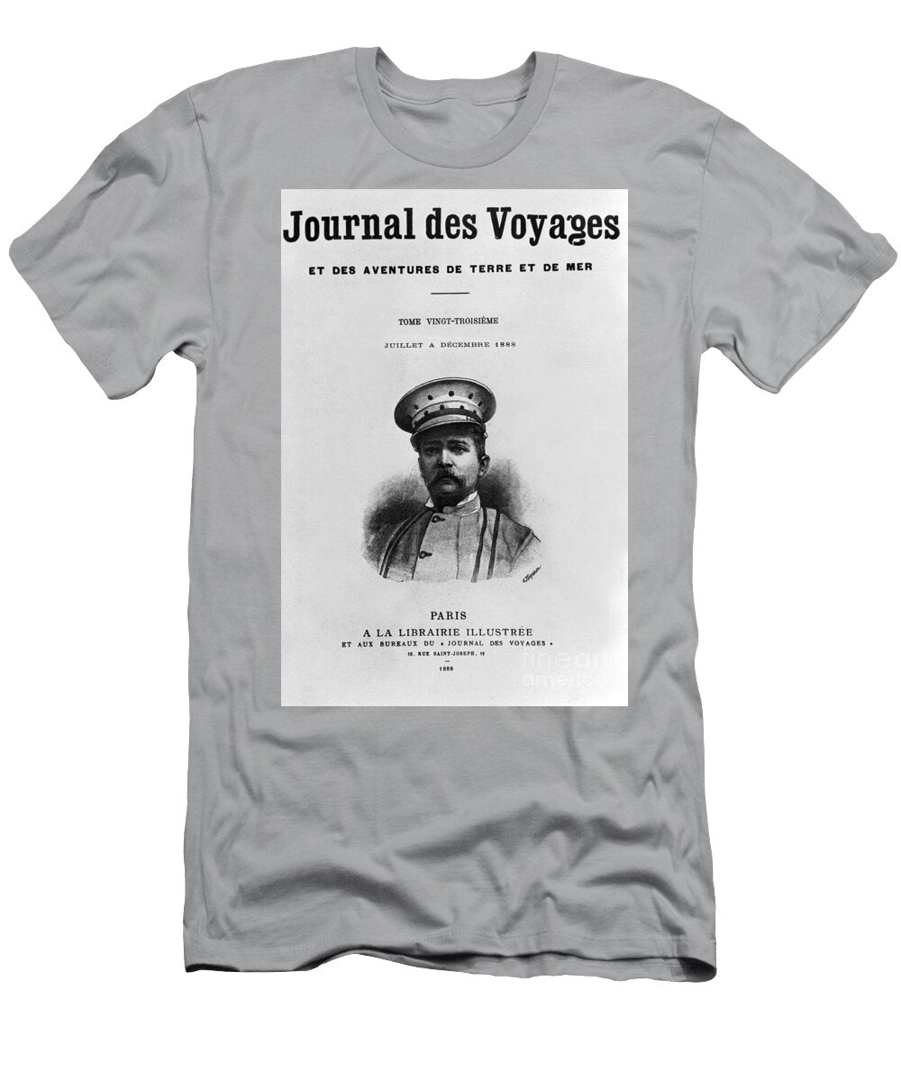 Portrait of Paul Thiriat for the Cover of Journal Des Voyages Et Des Aventures De Terre Et De Mer 1888 Print Unknown T-Shirt
