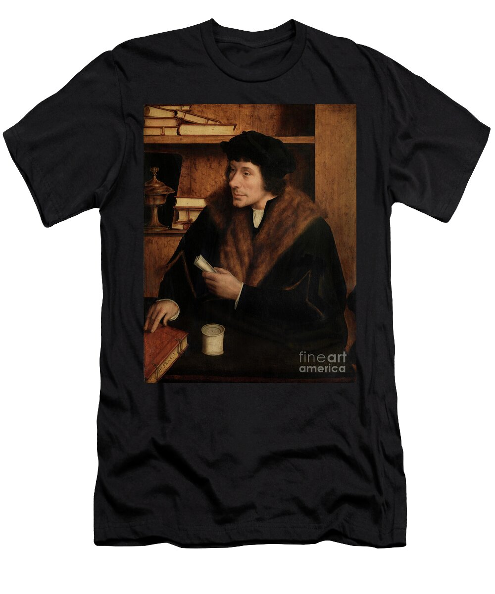 Portrait of Peter Gillis Quentin Massys or Matsys T-Shirt