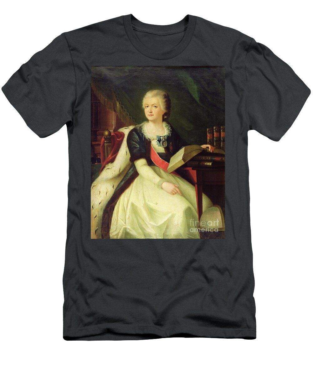 Portrait of Princess Yekaterina R Vorontsova Dashkova Russian School T-Shirt