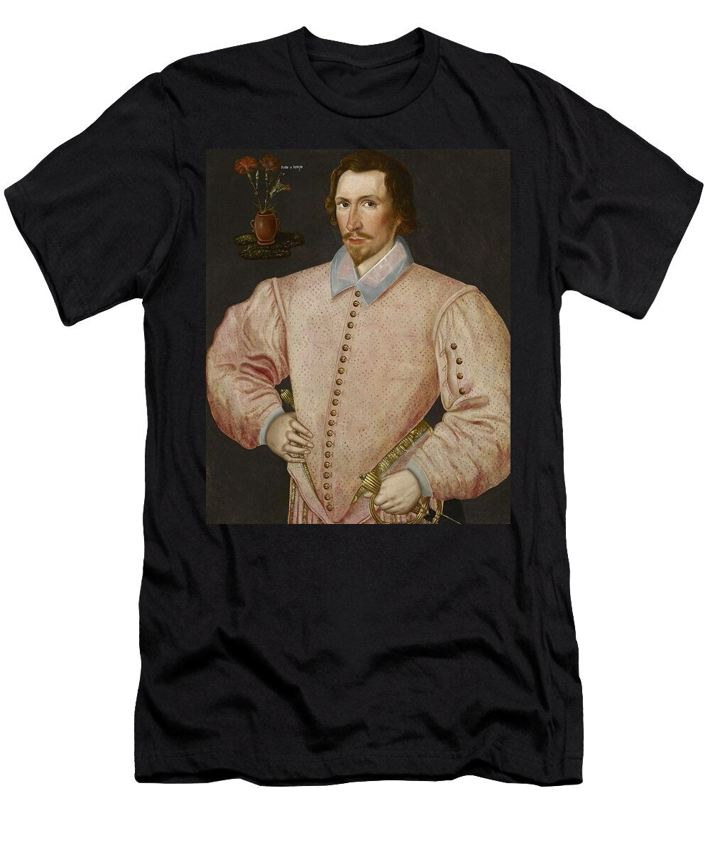 Portrait of Sir Thomas Drake of Buckland Abbey Yelverton 1556 1606 Hieronimo Custodis T-Shirt