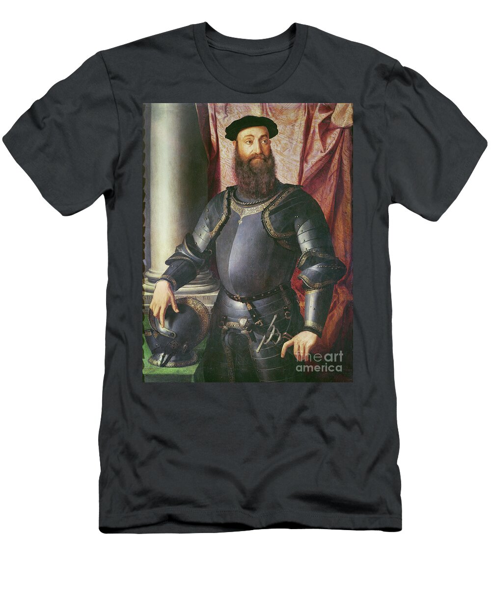 Portrait of Stefano Colonna General of Charles V 1546 Agnolo Di Cosimo Bronzino T-Shirt