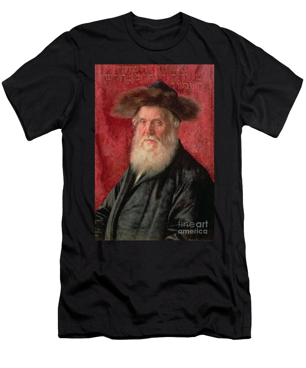 Portrait of the Rabbi of Nadvorno Circa 1910 Kaufmann Isidor T-Shirt