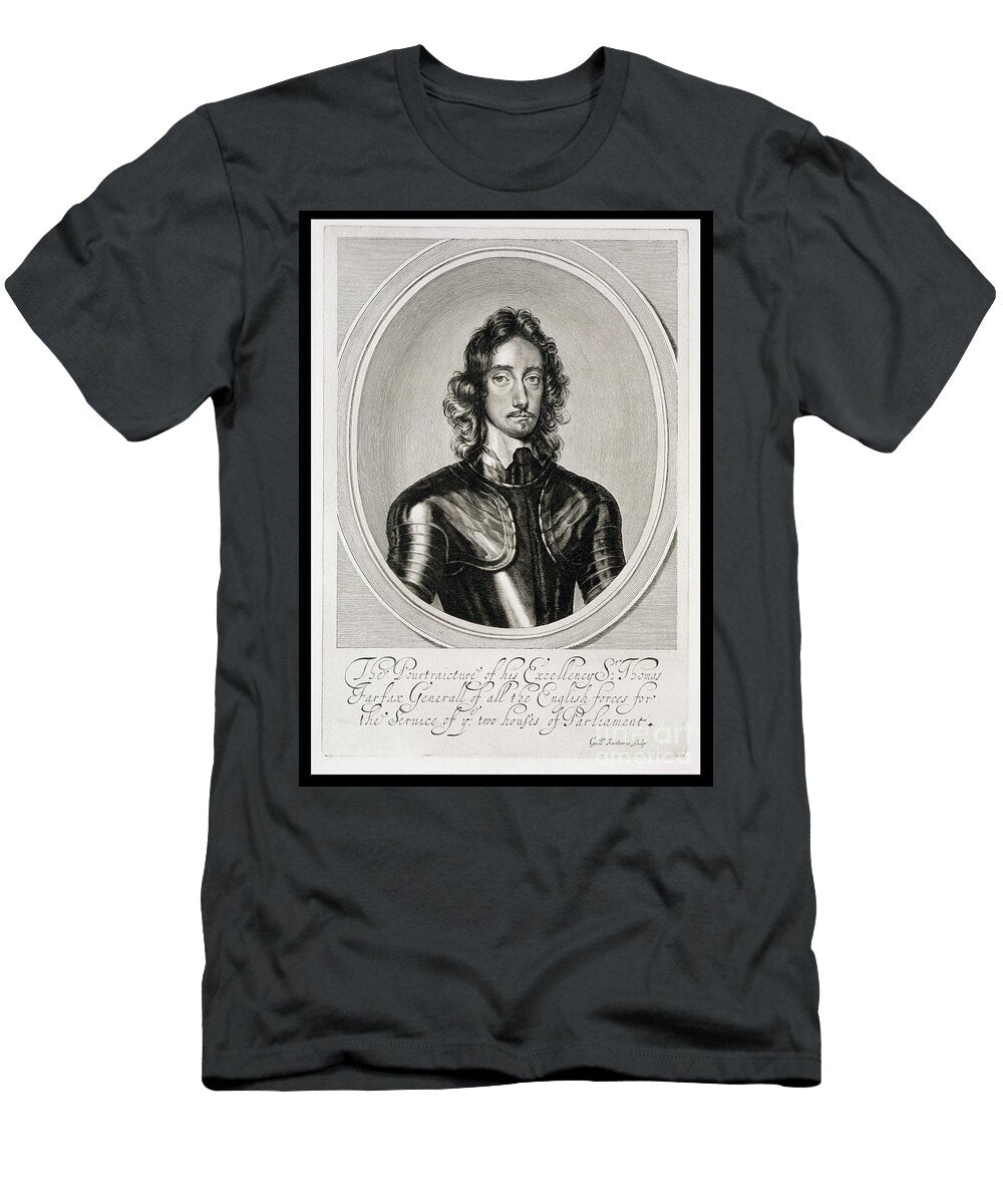 Portrait of Thomas Lord Fairfax 1612 71 Engraved By William Faithorne 1616 91 Robert Walker T-Shirt