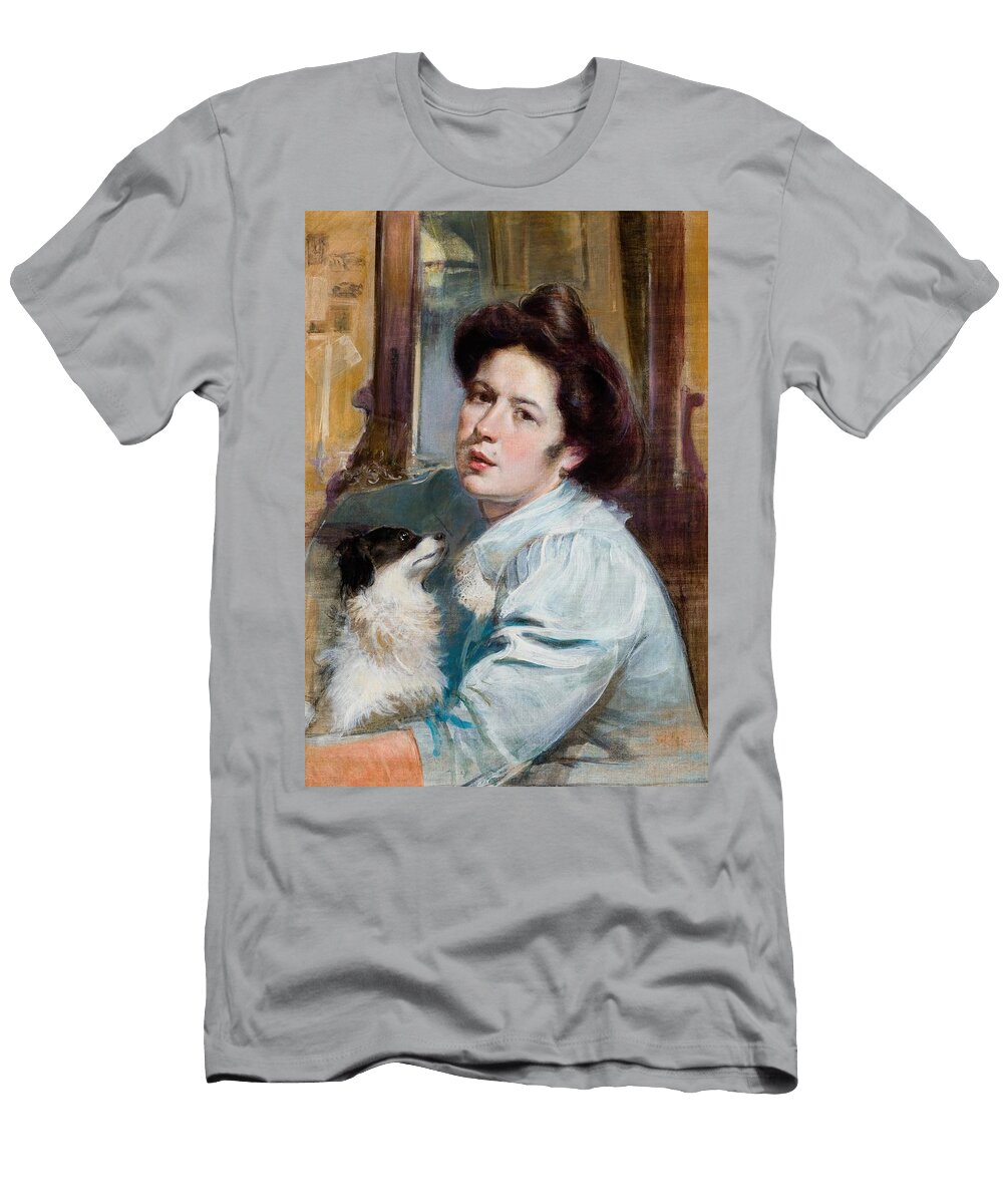 Portrait of Wife Art Stanislaw Debicki Polish T-Shirt