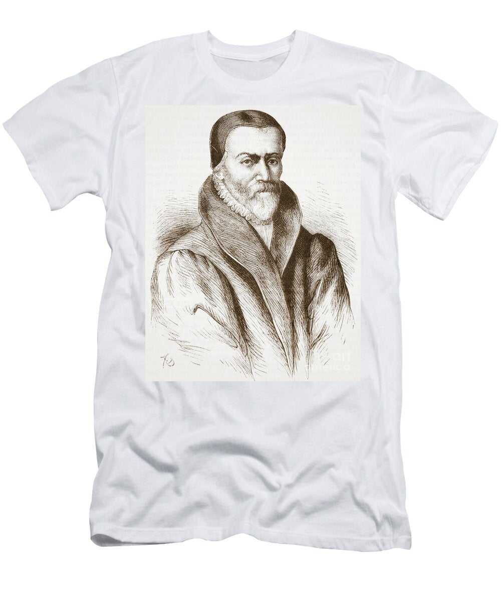 Portrait of William Tyndale From an Old Engraving in the Bibliotheque Nationale English School T-Shirt