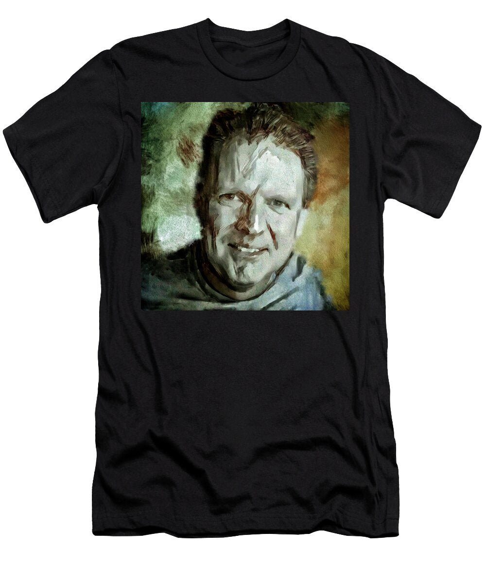 Portrait Painting Cinematographer Camera Operator Behind the Scenes Movie Tv Show Film Chicago Med Mendyz T-Shirt