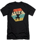 Power Lifting Retro Distressed Hexagon Weightlifter Kevin Garbes T-Shirt