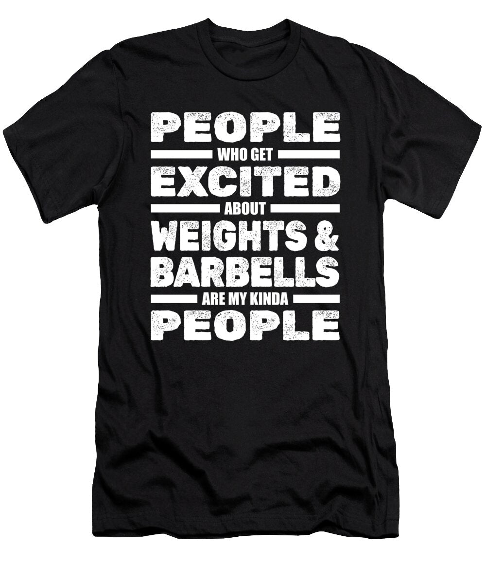 Powerlifter Fitness Workout Gym Powerlifting Crazy Squirrel T-Shirt