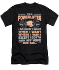 Powerlifter Gym Fitness Workout Powerlifting Crazy Squirrel T-Shirt