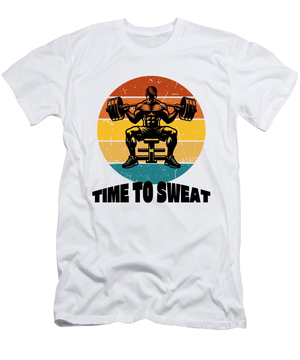 Powerlifting At Sunset Luca Costantini T-Shirt