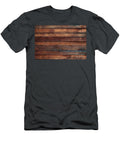 Premium Close Up of Wall Made of Wooden Planks N Akkash T-Shirt