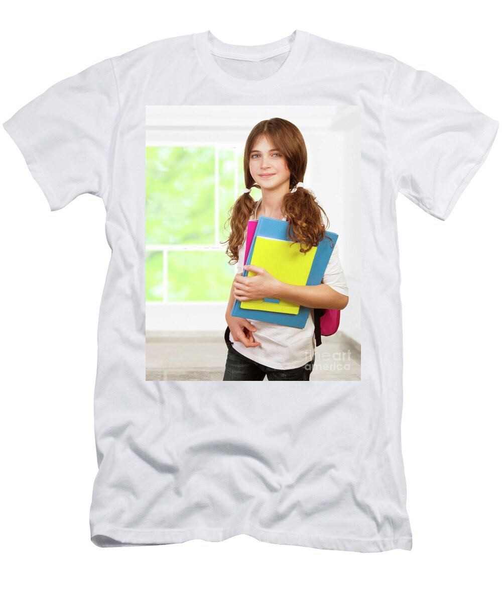 Pretty Girl in the Classroom Anna Omelchenko T-Shirt
