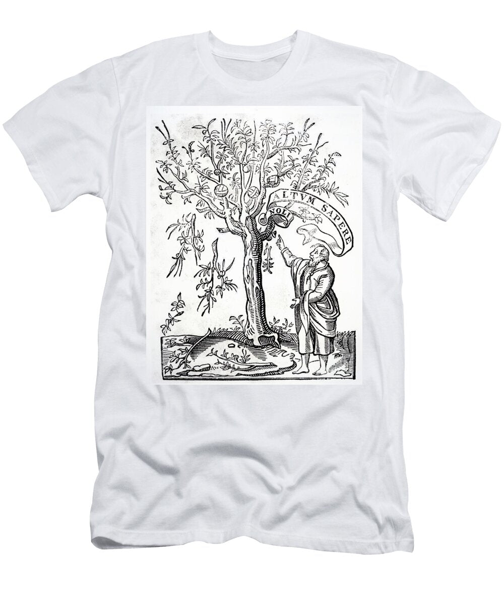 Printers Emblem of Robert Estienne Paris 1526 Woodcut French School T-Shirt