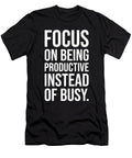 Productive Vs Busy Hustle and Success Motivational Matthew Chan T-Shirt