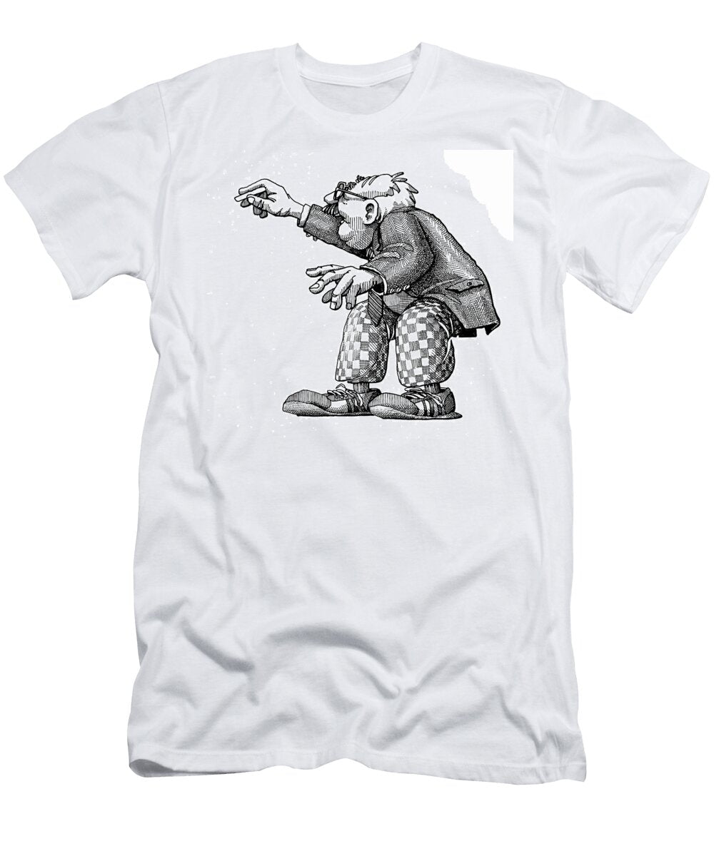 Professor with Chalk Dan Nelson T-Shirt