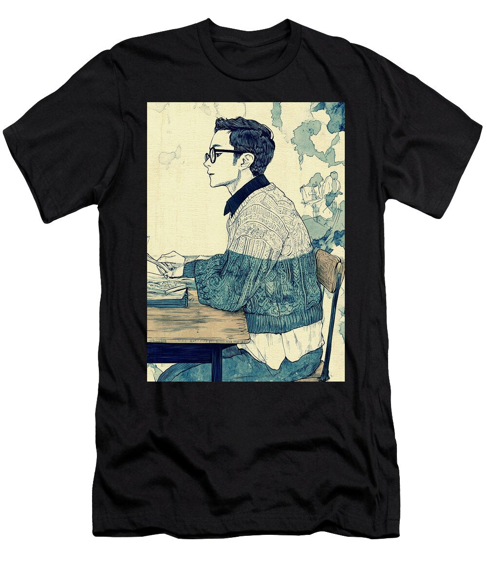 Profile of a Pensive Student Rhys Jacobson T-Shirt