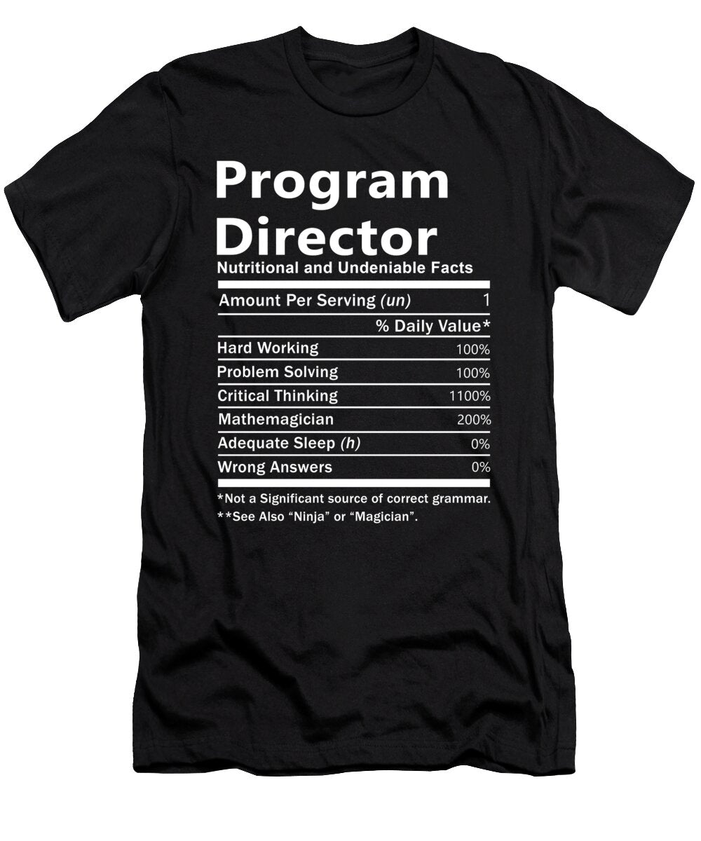 Program Director Nutrition Factors Gift Item Shi Hu Kang T-Shirt