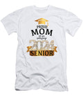 Proud 2024 Senior Mom I Elegant Yellow Celebration Millennialdesign T-Shirt