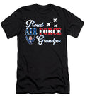 Proud Air Force Grandpa US Flag Veteran Quang Vu T-Shirt
