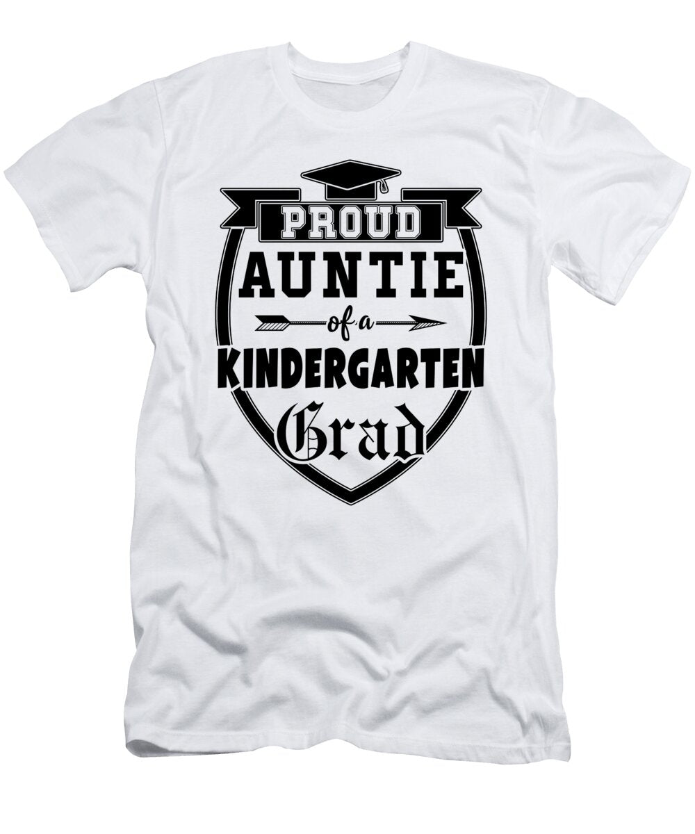 Proud Auntie Kindergarten Graduation Grad Eyes Four T-Shirt