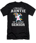 Proud Auntie of a 2024 Senior Graduate Unicorn Dabbing Thepassionshop T-Shirt