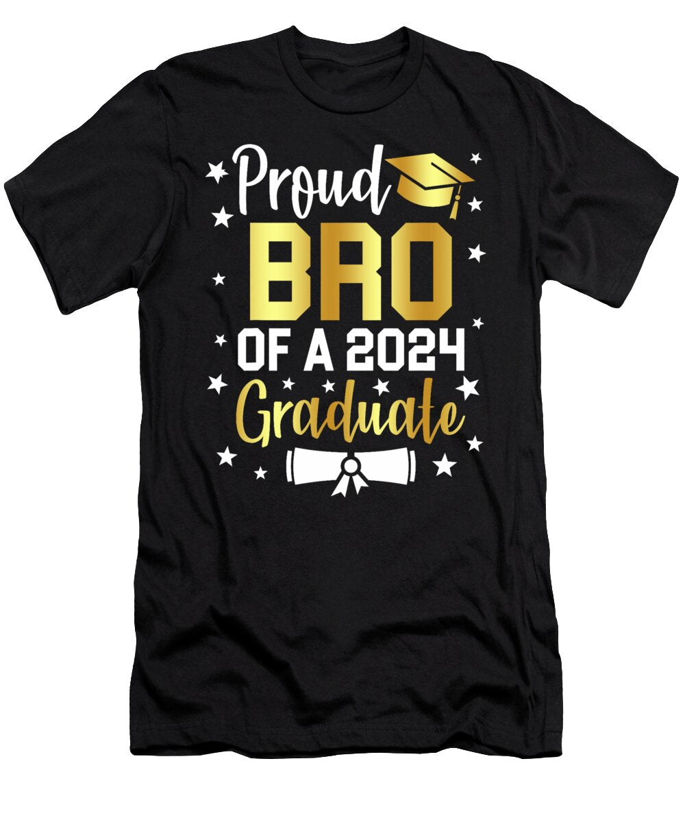 Proud Brother of 2024 Graduate Family Senior Graduation Day Thepassionshop T-Shirt