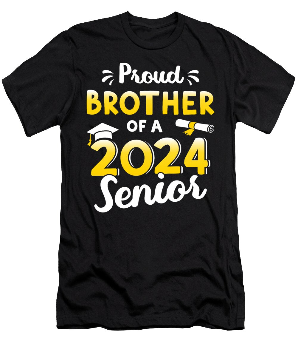 Proud Brother of a Graduation Class of 2024 Senior Graduate Thepassionshop T-Shirt