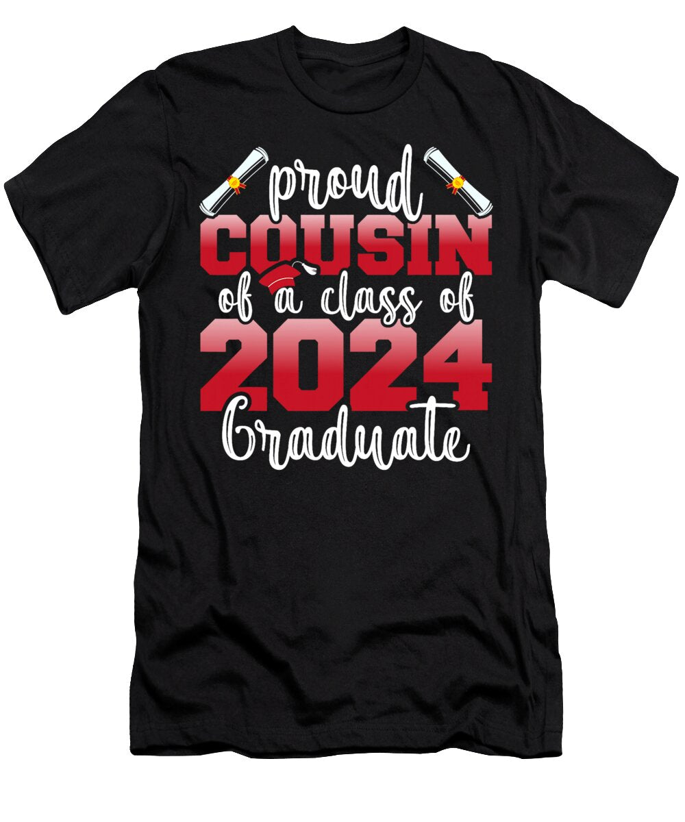 Proud Cousin of a Class of 2024 Graduate Senior Graduation Thepassionshop T-Shirt