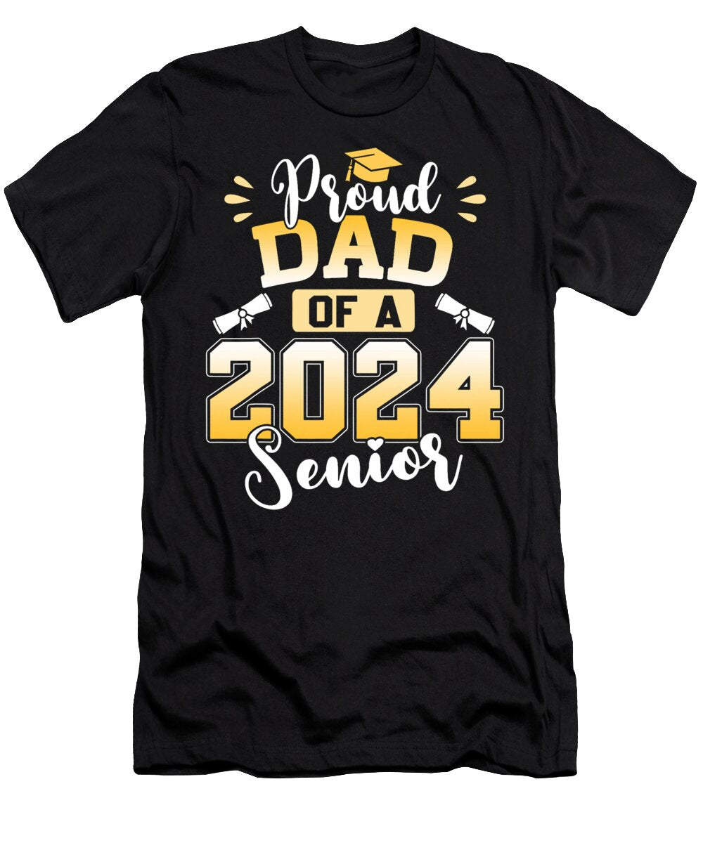 Proud Dad of a 2024 Senior Graduation Thepassionshop T-Shirt