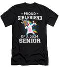 Proud Girlfriend of a 2024 Senior Graduate Unicorn Dabbing Thepassionshop T-Shirt