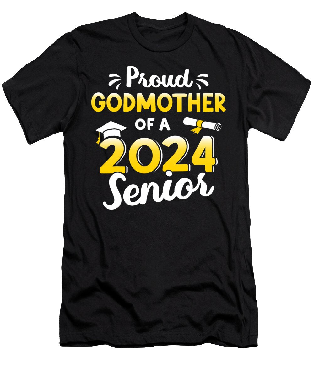 Proud Godmother of Graduation Class of 2024 Senior Graduate Thepassionshop T-Shirt