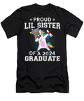 Proud Lil Sister of a 2024 Graduate Senior Unicorn Dabbing Thepassionshop T-Shirt