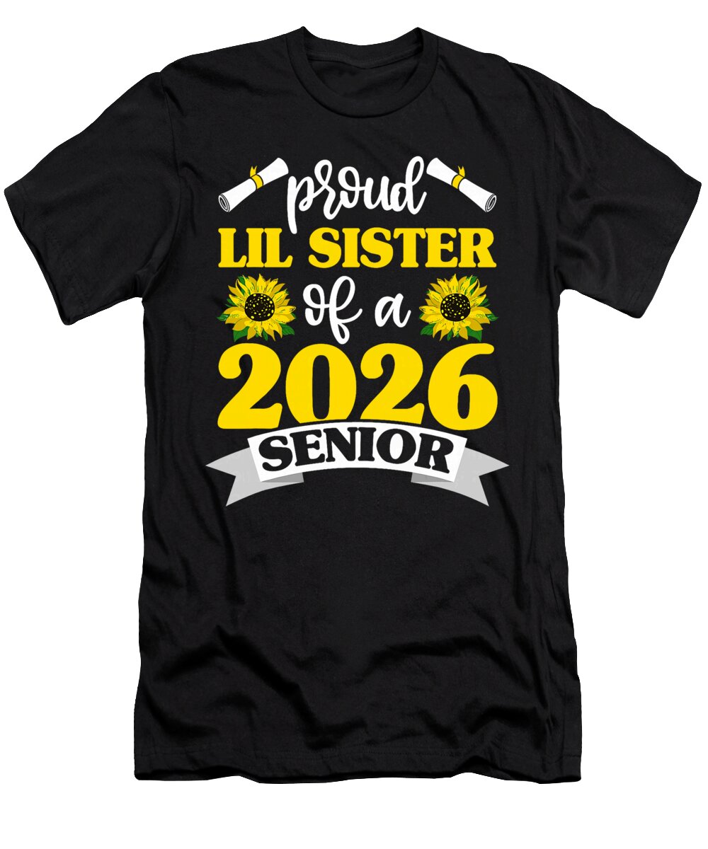 Proud Lil Sister of a 2026 Senior Graduation Coami Tacti T-Shirt