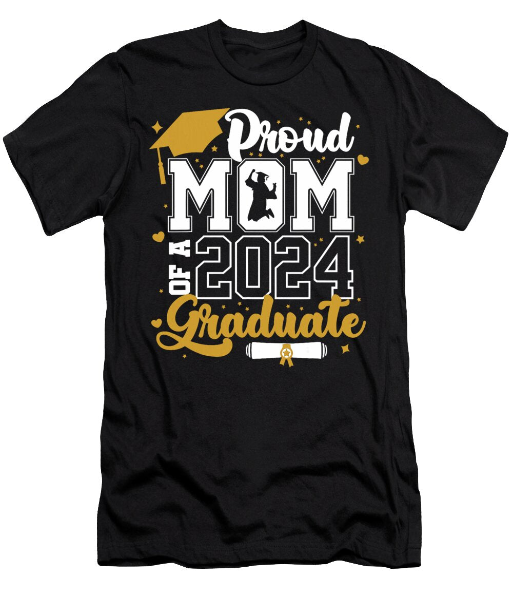 Proud Mom of a 2024 Graduate Senior 2024 Class of 2024 Grad Thepassionshop T-Shirt