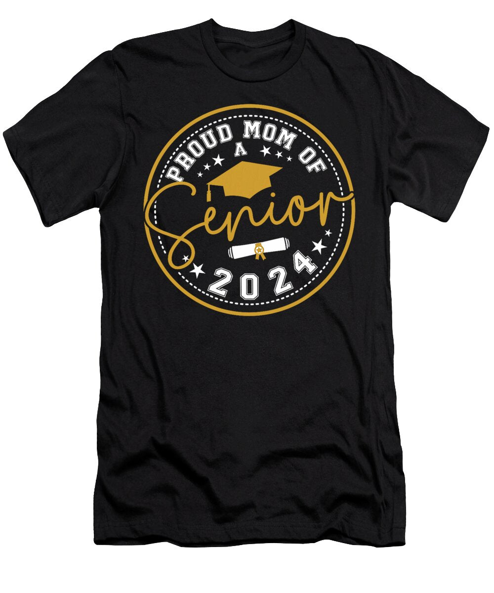 Proud Mom of a 2024 Senior Graduate 2024 Class of 2024 Thepassionshop T-Shirt