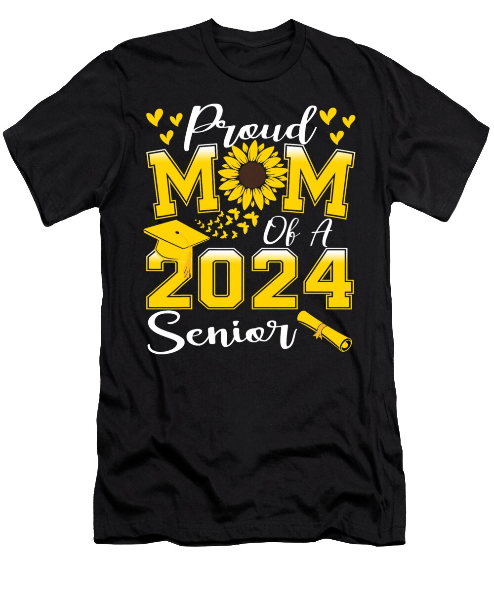 Proud Mom of a 2024 Senior Graduation Thepassionshop T-Shirt