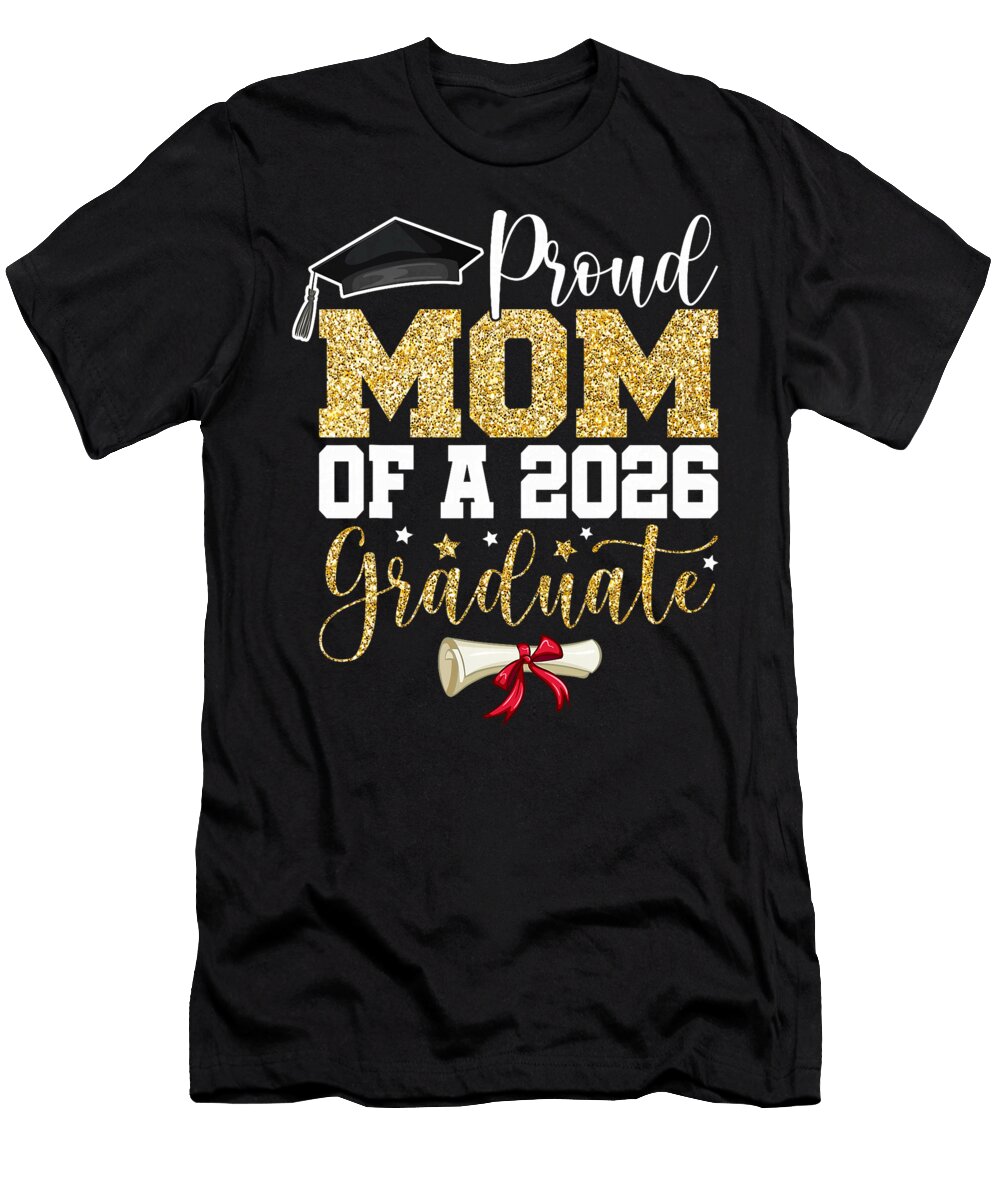 Proud Mom of a 2026 Senior Graduate Family 2026 Coami Tacti T-Shirt