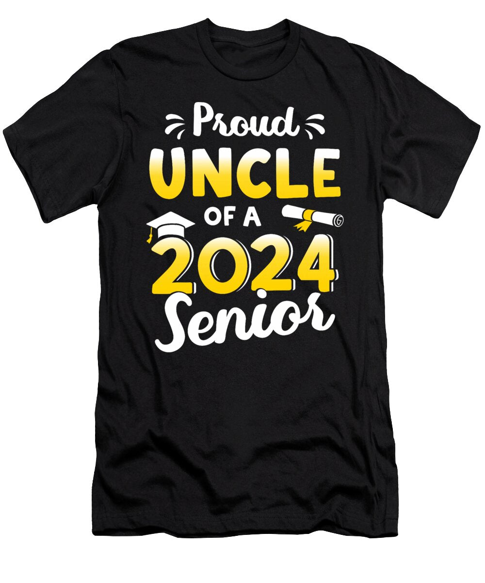 Proud Uncle of a Graduation Class of 2024 Senior Graduate Thepassionshop T-Shirt