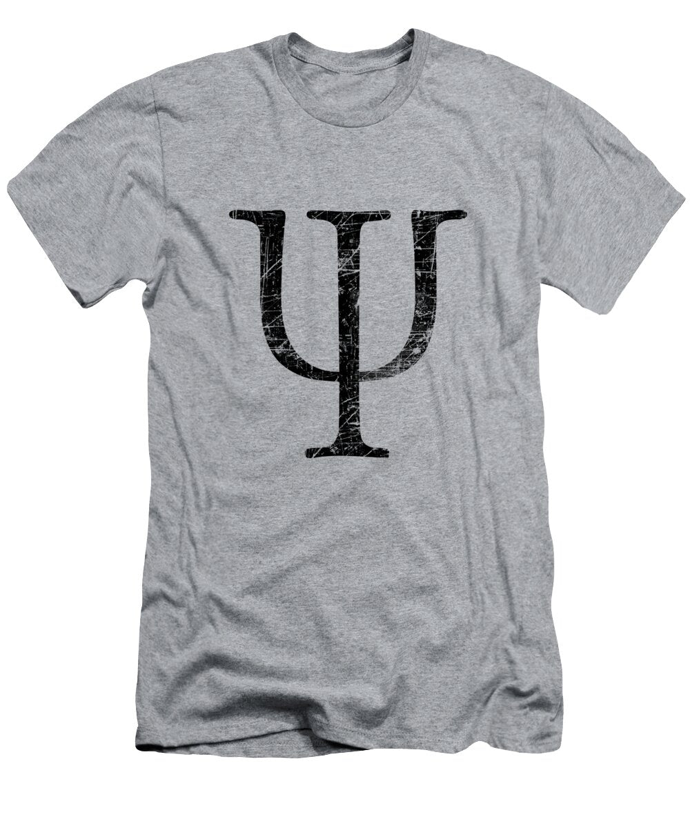 Psi Greek Letter Symbol for Psychology Garaga Designs T-Shirt