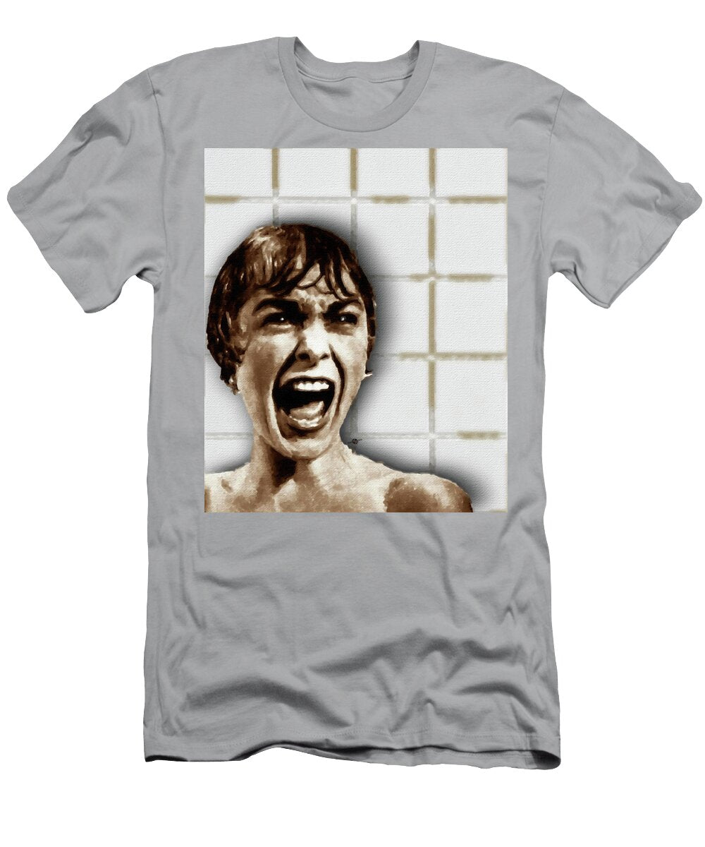 Psycho By Alfred Hitchcock with Janet Leigh Shower Scene V Color Tony Rubino T-Shirt