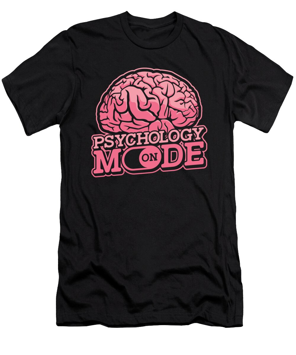 Psychologist Mental Health Therapist Psychology Crazy Squirrel T-Shirt