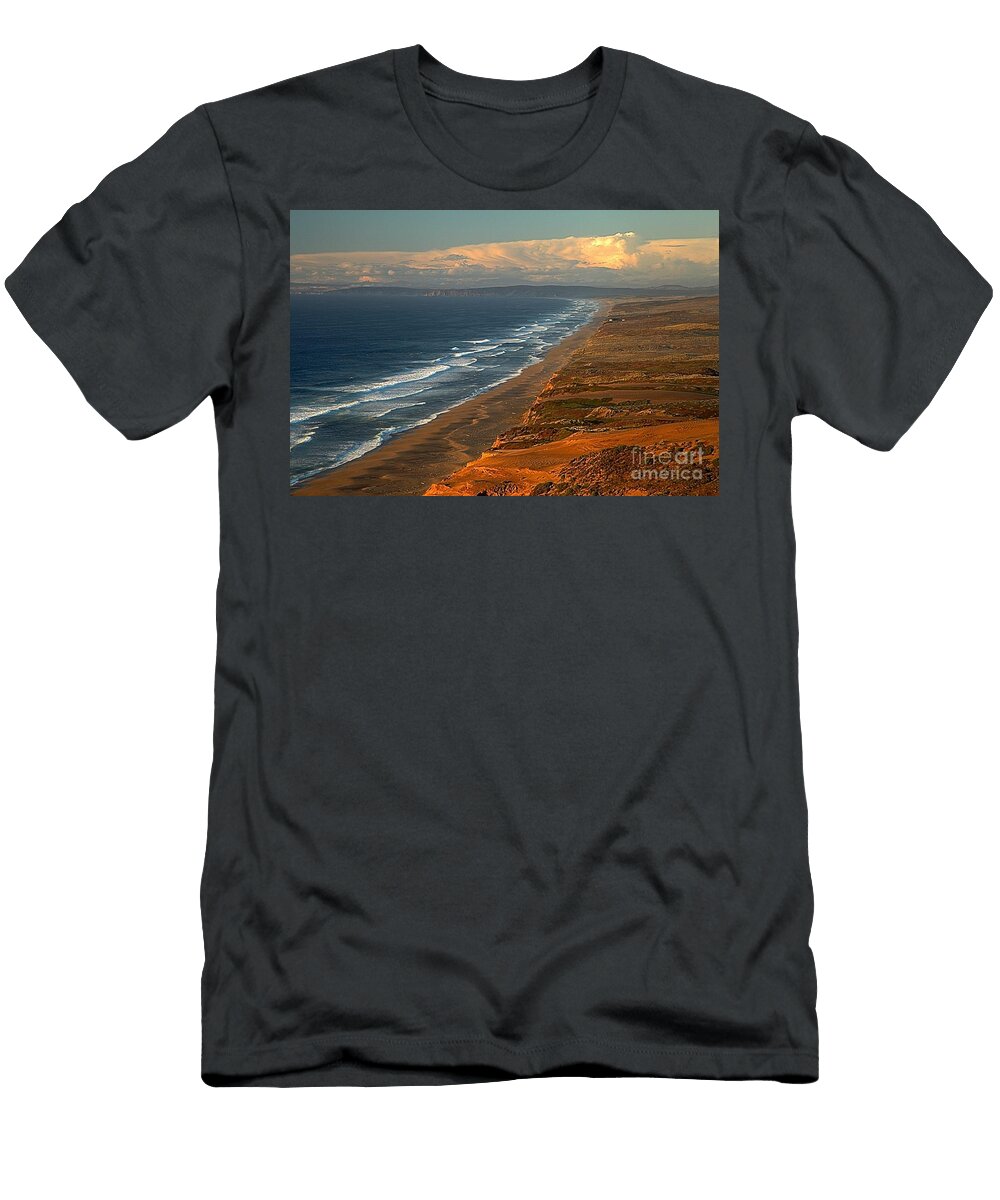 Pt Reyes Golden Cliffs Adam Jewell T-Shirt