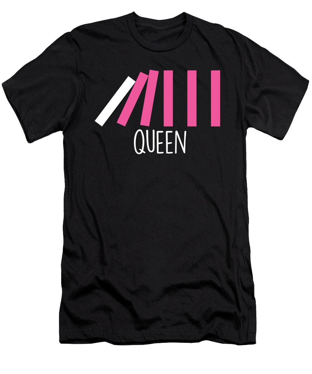 Queen Domino Dominoes Tiles Puzzler Game Gift Thomas Larch T-Shirt