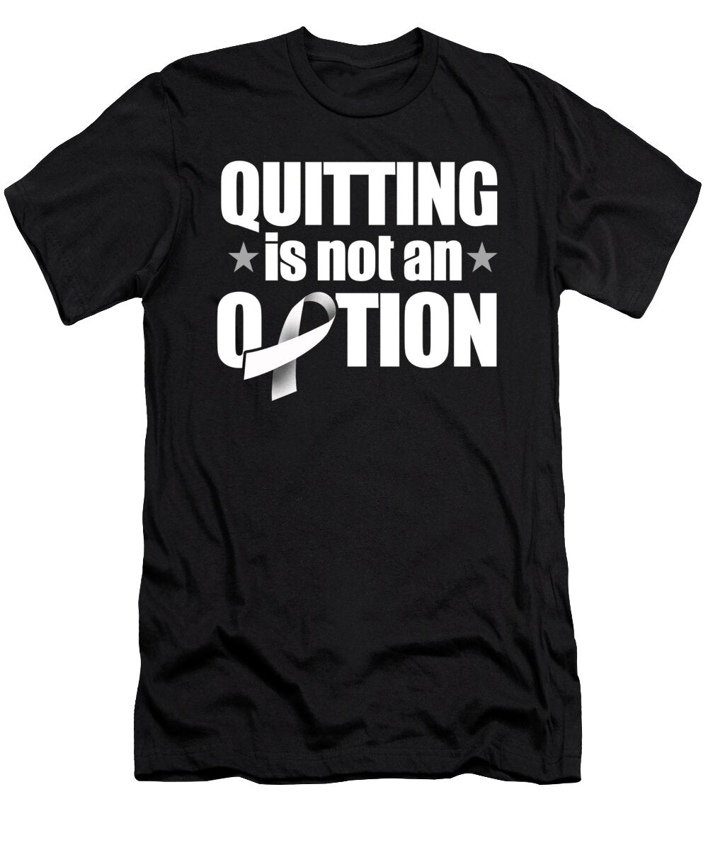 Quitting Is Not an Option Bodybuilders Workout Gym Bodybuilding Weights Exercise Barbells Gift Thomas Larch T-Shirt