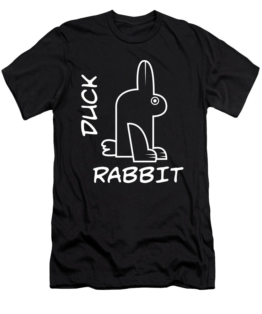 Rabbit Duck Meme Science Math Geek Philosophy Humor Maximus Designs T-Shirt