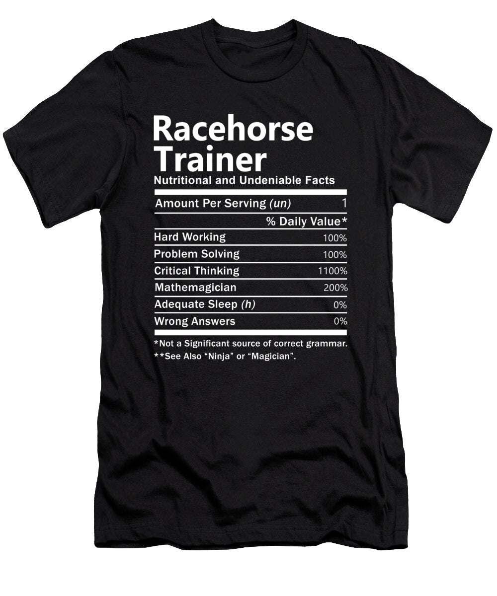 Racehorse Trainer Nutrition Factors Gift Item Shi Hu Kang T-Shirt