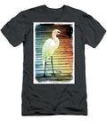 Rainbow Egret on Pier Digital Art Carol Groenen T-Shirt