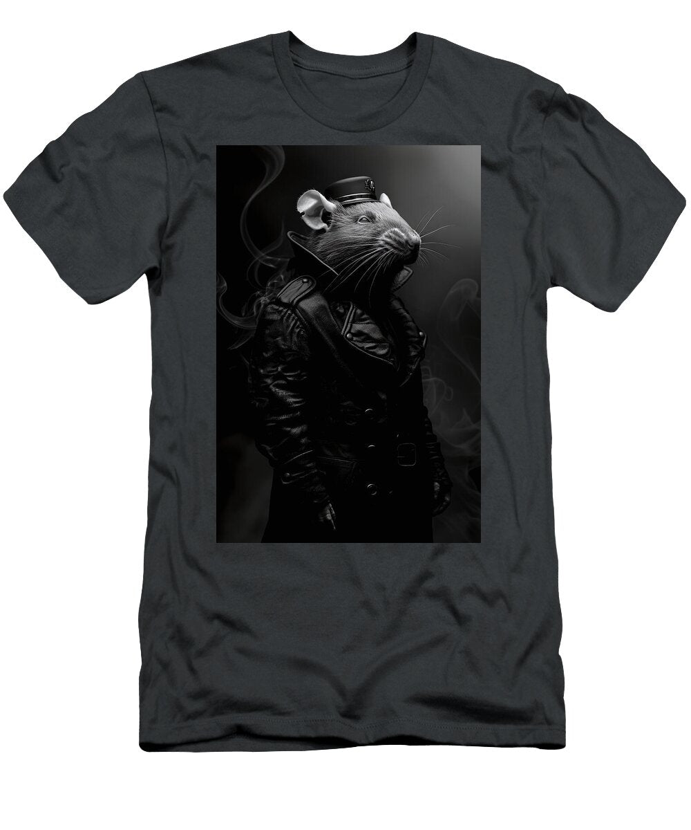 Rat Mouse Gothic Rodent Goth Dark Mysterious Military Magha Smokey Smoke Anthropomorphic Soldier War More Than Pictures T-Shirt