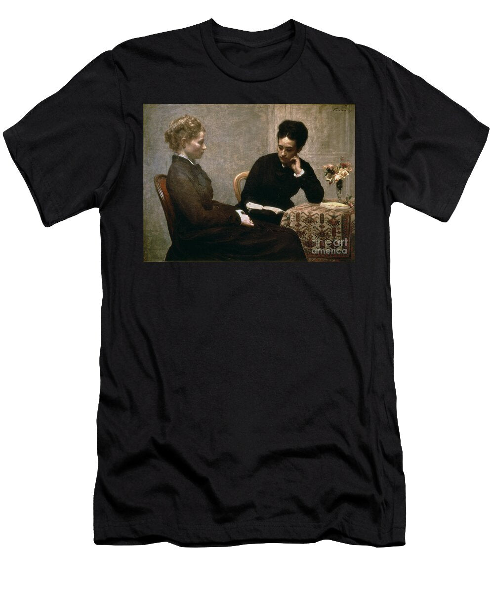 Reading 1877 Ignace Henri Jean Fantin Latour T-Shirt
