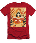 Reading a Book Surrounded By Autumn Leaves Sevildzhan Hasan T-Shirt